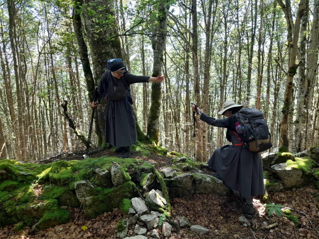 RDD-2024-fraternité-OSFS Passage dans la forêt lors de la RDD 2024